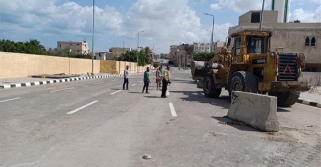 تجهيز ميادين العريش الافتتاح في ذكري اكتوبر