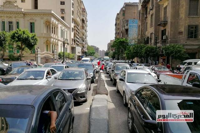 زحام شديد في شوارع القاهرة  - صورة أرشيفية