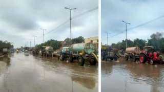 استمرار سحب مياه الأمطار من الشوارع والميادين في الشرقية