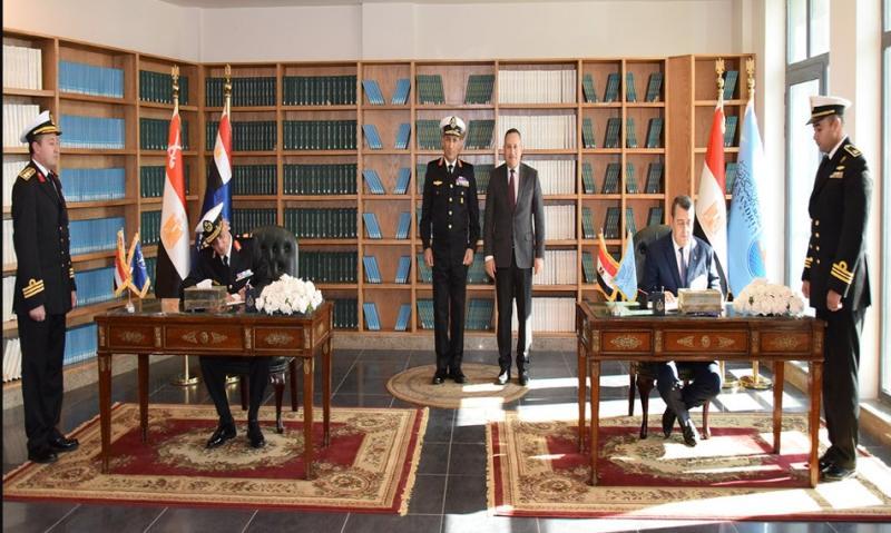 الكلية البحرية توقع بروتوكول تعاون مع جامعة الإسكندرية