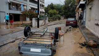 أمطار غزيرة تغمر الشوارع والمنازل في وسط اليونان بعد عاصفة جديدة (صور)