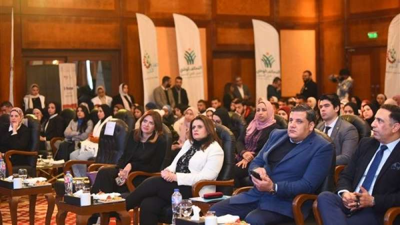جانب من مشاركة وزيرة الهجرة
