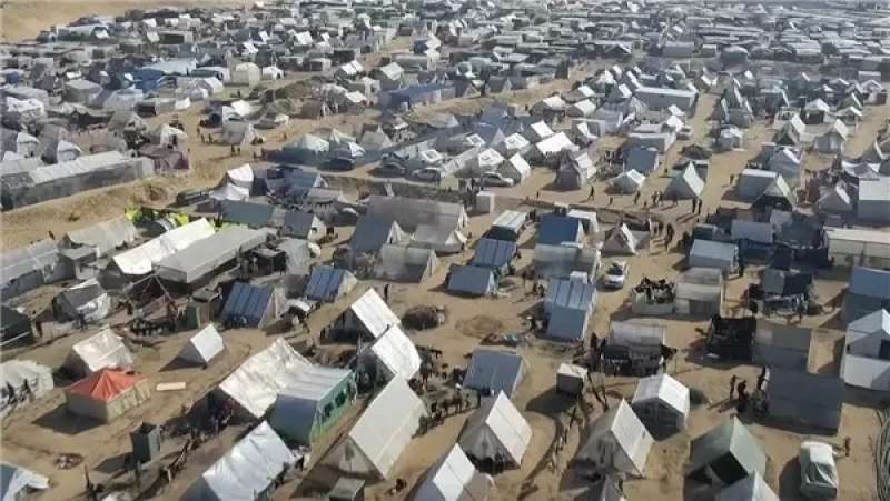 خيام النازحين في رفح الفلسطينية