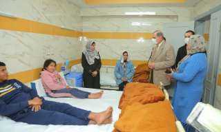 محافظ كفر الشيخ يطمئن على أطفال  غزة» بمستشفى العبور