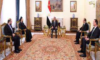 السيسي ورئيس تيار الحكمة العراقي يبحثان الجهود المصرية لوقف إطلاق النار بغزة