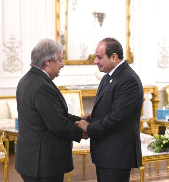 الرئيس السيسي وامين عام المتحدة