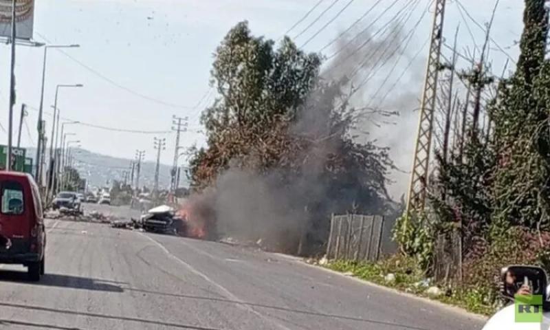 غارة جوية على سيارة لبنان