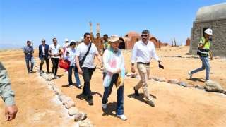 وزيرة البيئة تتابع الأعمال الإنشائية لقرية الغرقانة بمحمية نبق بجنوب سيناء
