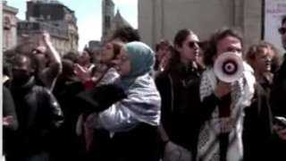 طلاب جامعة السوربون الفرنسية يقيمون اعتصامًا مفتوحًا تضامنًا مع غزة