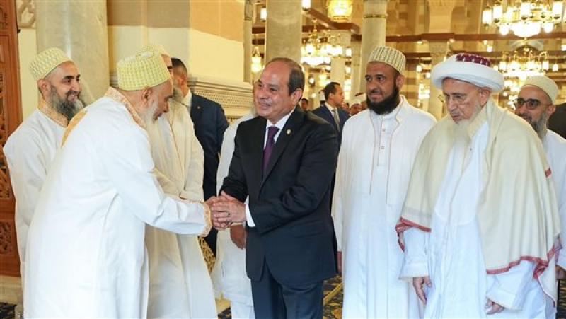 الرئيس السيسي وسلطان البهرة بافتتاح ضريح السيدة زينب