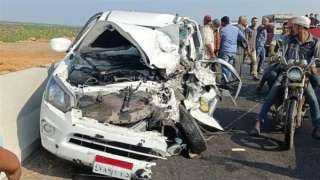 إصابة 7 أشخاص في انقلاب سيارة نقل على طريق أسوان - أبو سمبل