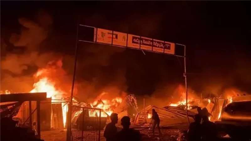 استهداف مراكز النازحين فى رفح