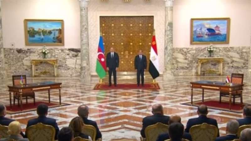 الرئيس عبد الفتاح السيسي ورئيس أذربيجان