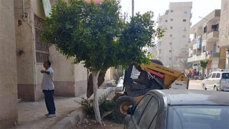 استمرار حملات النظافة ورفع الإشغالات بمحيط لجان الامتحانات