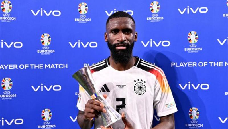 روديجر الأفضل في مباراة ألمانيا والدنمارك