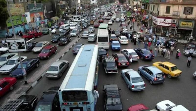 زحام" بمحاور وميادين القاهرة والجيزة
