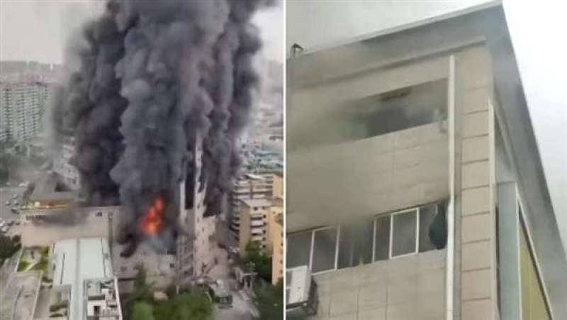 حريق مبنى بمدينة نيس الفرنسية