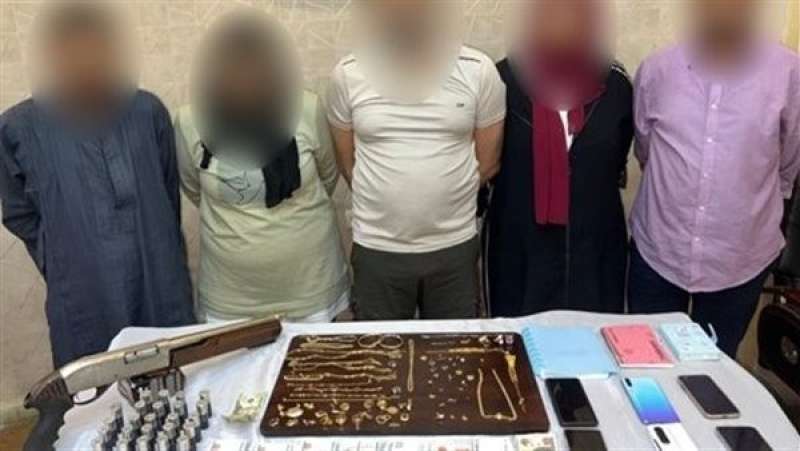 المتهمين بسرقة محل ذهب في قصر النيل