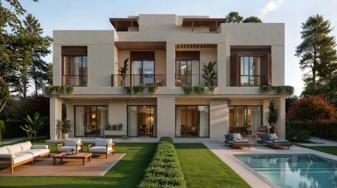 مشروع إيست فالي من سوديك: تصميم معماري اسكندنافي وماستر بلان من EDSA